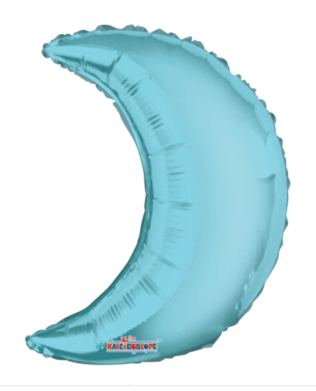 Globo Luna Jumbo Metálico Celeste