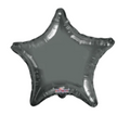Globo Estrella Negro Titanio Métalico 22”