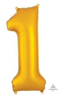 Globo Dorado Metálico Estándar #1