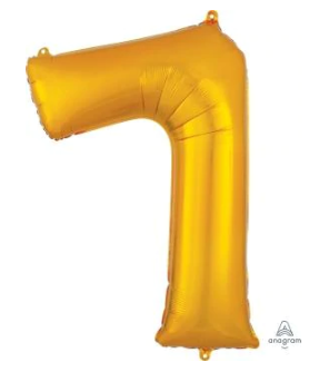 Globo Dorado Metálico Estándar #7