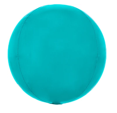 Globo Orbz Azul Aqua Metálico