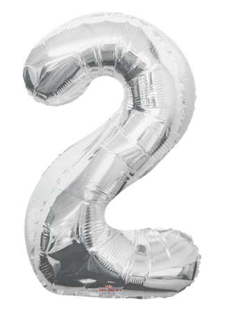 Globo Plateado Metálico Estándar #2