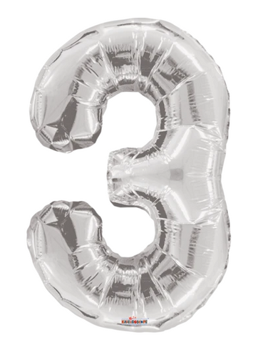 Globo Plateado Metálico Estándar #3