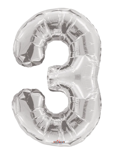 Globo Plateado Metálico Estándar #3