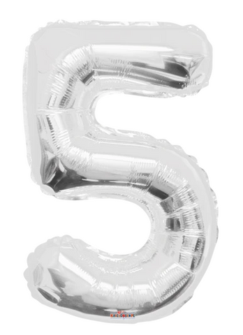 Globo Plateado Metálico Estándar #5