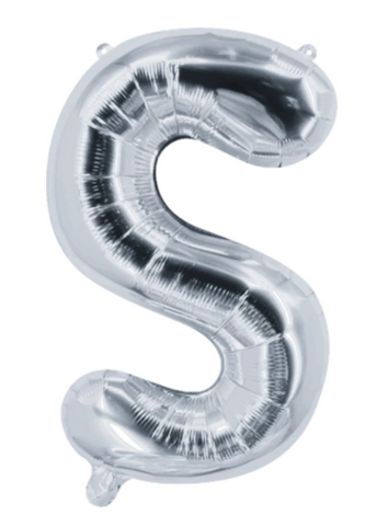 Globo Letra "S" Plata