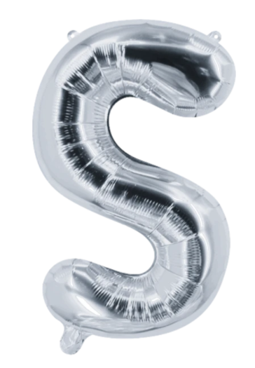 Globo Letra "S" Plata