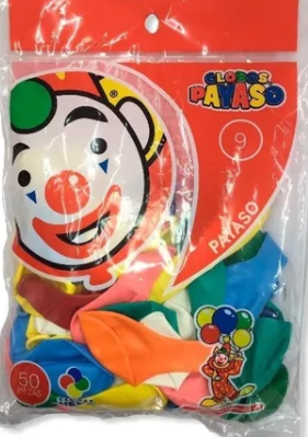 Globo Surtido Payaso 9"
