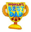 Globo Figura Trofeo Best Dad