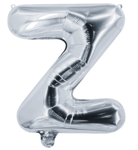 Globo Letra "Z" Plata